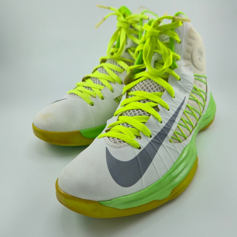 Nike Lunar Hyperdunk 2012 Men's Size 12 524934-106 White Electric Green